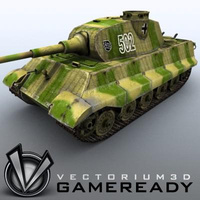 3D Model Download - Game Ready King Tiger 01